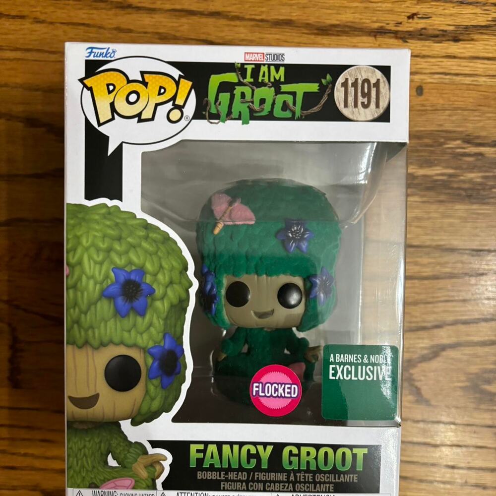Fancy Groot Flocked Guardians of the Galaxy Marvel Funko Pop! 1191 Toy